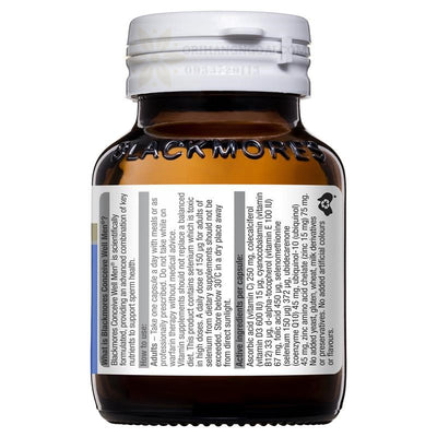 THUỐC TĂNG CƯỜNG KHẢ NĂNG SINH SẢN NAM BLACKMORES WELL CONCEIVE MEN 28 VIÊN
