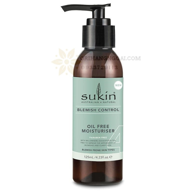 KEM DƯỠNG CHO DA MỤN SUKIN BLEMISH CONTROL OIL FREE MOISTURISER 125ML