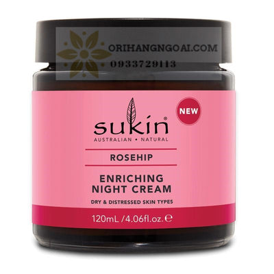 KEM DƯỠNG ĐÊM TẦM XUÂN SÁNG MỊN DA SUKIN ROSEHIP ENRICHING NIGHT CREAM 120ML