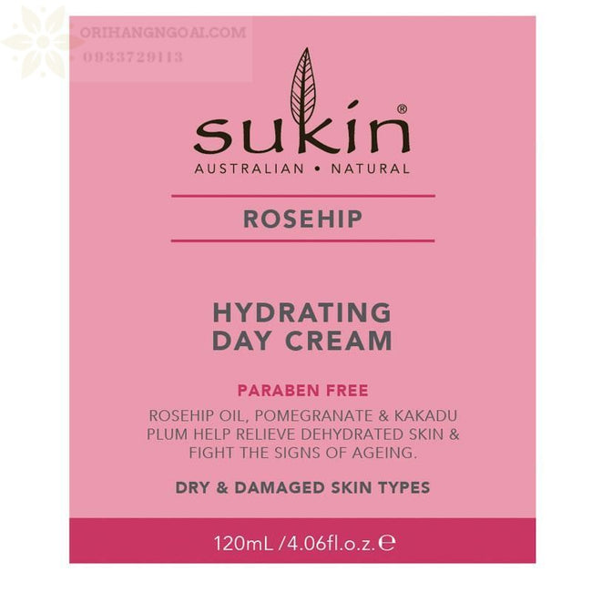 KEM DƯỠNG NGÀY NỤ TẦM XUÂN SUKIN ROSEHIP HYDRATING DAY CREAM 120ML