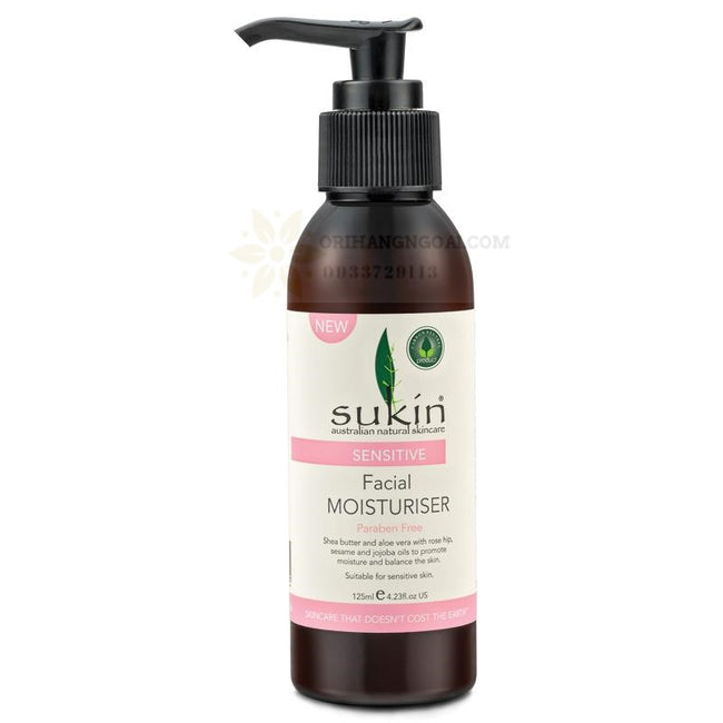 KEM DƯỠNG ẨM SÁNG MỊN DA DÀNH CHO DA NHẠY CẢM SUKIN SENSITIVE FACIAL MOISTURISER 125ML