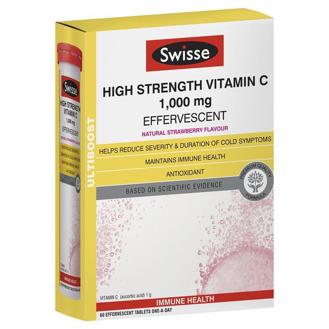 Viên Sủi Bổ Sung Vitamin C Swisse Ultiboost High Strength 20 Viên