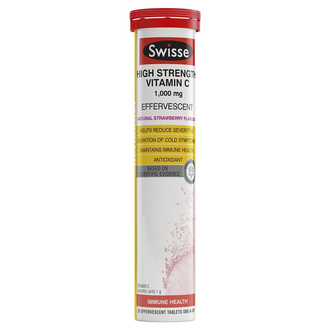 Viên Sủi Bổ Sung Vitamin C Swisse Ultiboost High Strength 20 Viên
